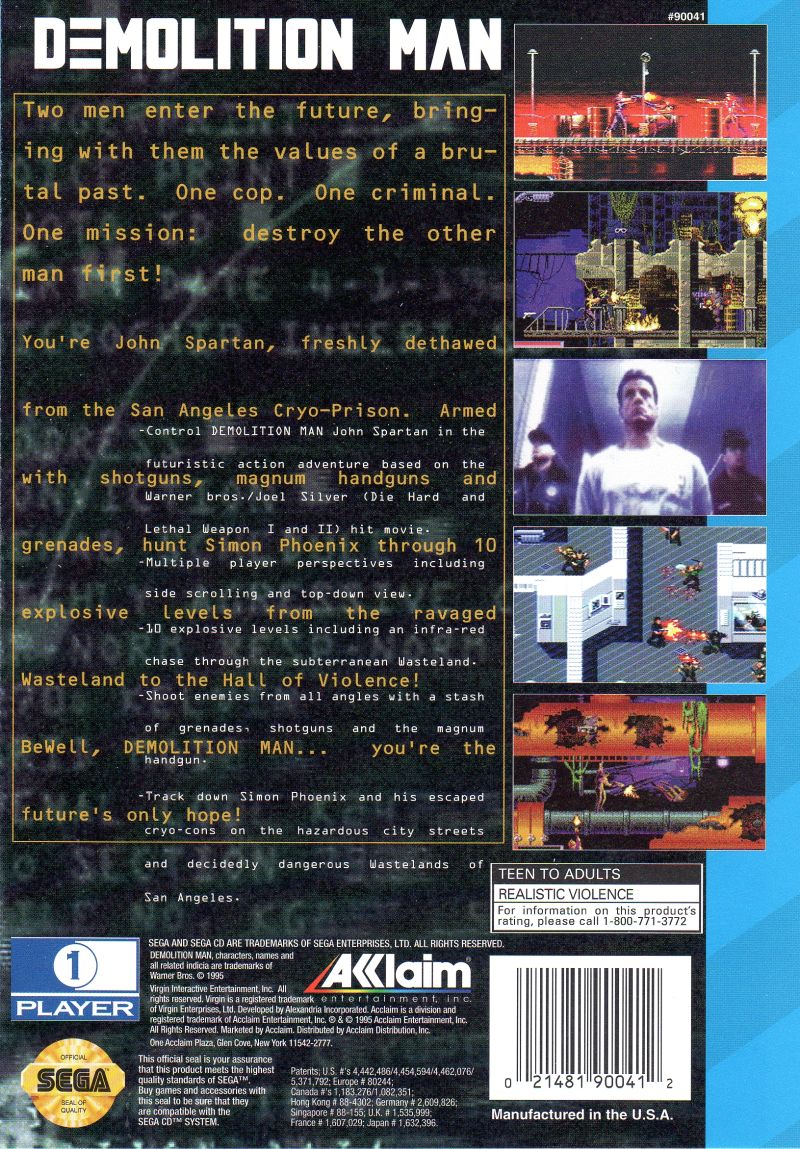 Demolition deals Man for Sega CD